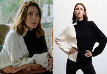 DEMAIN NOUS APPARTIENT : le pull bicolore de Raphaëlle dans l’épisode 1367