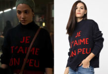 CLASS : Saba’s « Je t’aime un peu » print sweater in S1E07