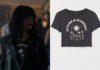 CLASS : Suhani’s « future in harmony » print crop tee in S1E04