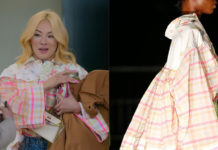 BLING EMPIRE : NEW YORK : Tina’s rainbow blouse in S1E01