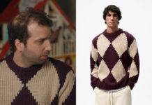 DEMAIN NOUS APPARTIENT : le pull jacquard aubergine de Tristan dans l’épisode 1370