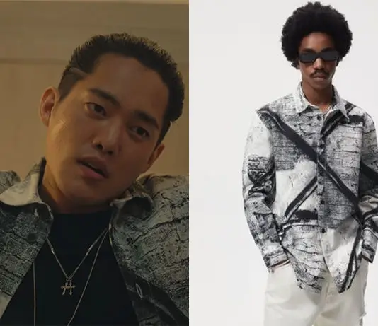 THE GLORY : Myeong-o’s brick wall print shirt in S1E10