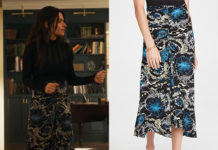 SEX/LIFE : Billie’s abstract floral pattern skirt in S2E04