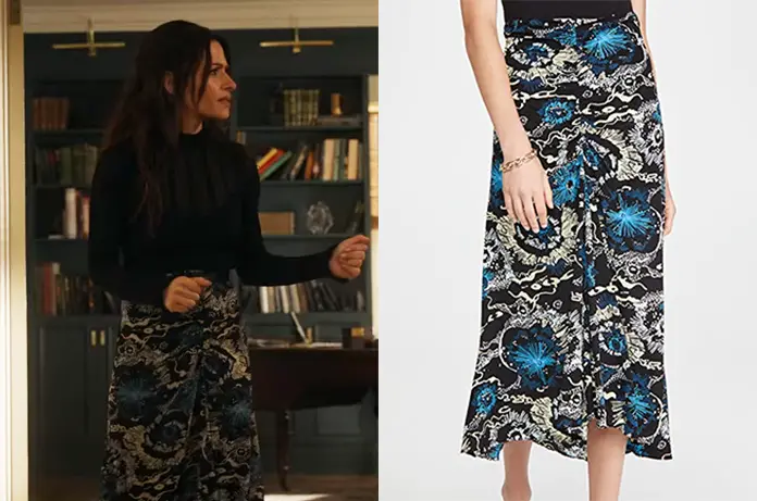 SEX/LIFE Billie’s abstract floral pattern skirt S2E04