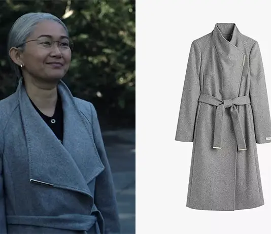 THE NIGHT AGENT : Diane’s grey coat in S1E03