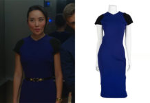 SEX/LIFE : Francesca’s blue bodycon dress in S2E01