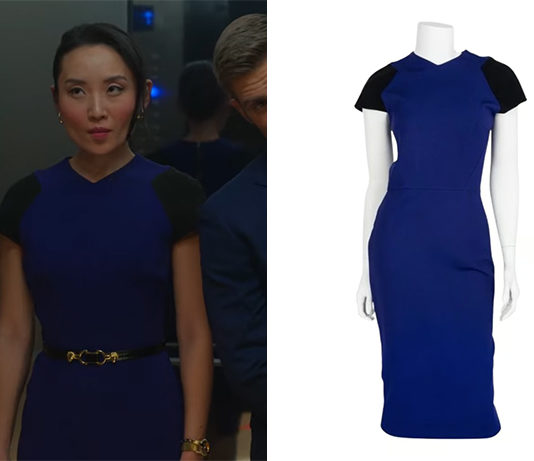 SEX/LIFE : Francesca’s blue bodycon dress in S2E01