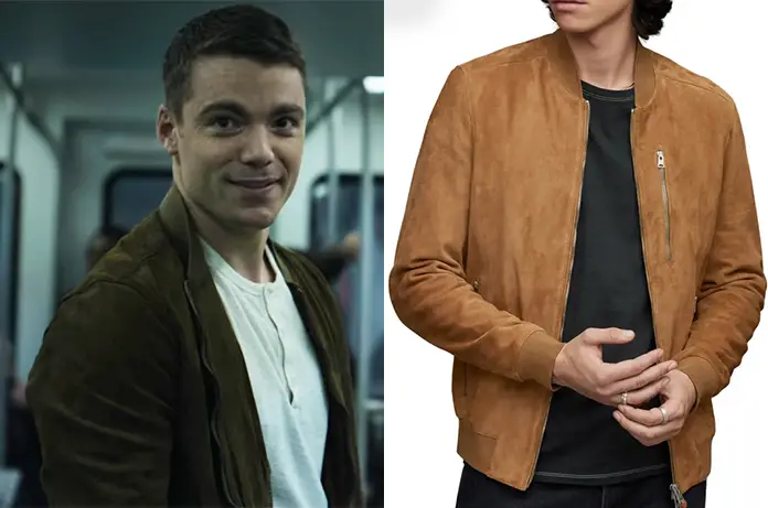 NIGHT AGENT Peter’s brown jacket S1E01