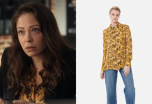 DEMAIN NOUS APPARTIENT : la chemise jaune à fleurs de Romy dans l’épisode 1394