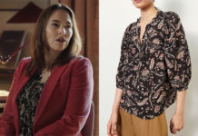 ICI TOUT COMMENCE : la blouse fleurie de Rose dans l’épisode 621