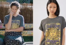 LÉO MATTEÏ, BRIGADE DES MINEURS : le t-shirt « eternal sunrise » de Sonia dans l’épisode 41