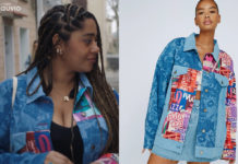 ICI TOUT COMMENCE : la veste en jean à parties imprimées de Billie dans l’épisode 650