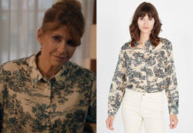 L’ÉCOLE DE LA VIE : la blouse en toile de Jouy de la proviseure dans l’épisode 2×02