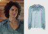 ICI TOUT COMMENCE : la blouse plissée de Clotilde dans l’épisode 637