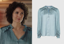 ICI TOUT COMMENCE : la blouse plissée de Clotilde dans l’épisode 637