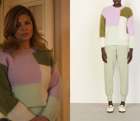 JUSQU’ICI TOUT VA BIEN : le pull en mohair de Farah dans l’épisode 1×02