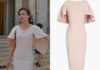 THE DIPLOMAT : Kate’s cape-effect dress in S1E1