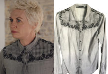 ICI TOUT COMMENCE : la chemise anthracite d’Olivia dans l’épisode 640