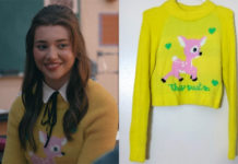 AMERICAN BORN CHINESE : Amelia’s fawn print sweater in S1E01