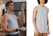 QUEER EYE : Antoni’s grey sleeveless t-shirt in S7E01