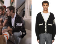 QUEER EYE : Antoni’s navy cardigan in S7E04