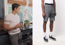 QUEER EYE : Antoni’s micro check track shorts in S7E03