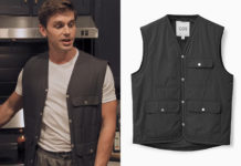 QUEER EYE : Antoni’s Snap-stud Vest In Blackin S7E07