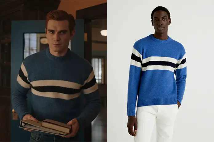 RIVERDALE Archie’s blue sweater S7E07