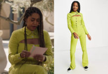 ICI TOUT COMMENCE : la combi vert citron de Billie dans l’épisode 674