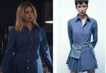 ICI TOUT COMMENCE : la robe chemise courte de Charlène dans l’épisode 657