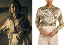 CITADEL : Dahlia’s abstract print shirt in S1E02