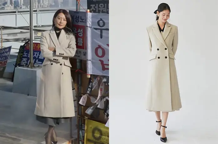 QUEENMAKER Hwang Do-Hee’s beige coat S1E01