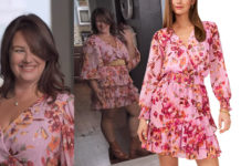 QUEER EYE : Jenni’s Petite Floral-Print Fit and Flare Dress