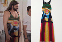 QUEER EYE : Jonathan’s crocheted cashmere maxi dress in S7E03