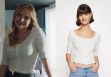 DEMAIN NOUS APPARTIENT : le t-shirt blanc, boutonné, de Judith dans l’épisode 1431