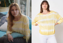 DEMAIN NOUS APPARTIENT : le pull tie and dye jaune de Judith