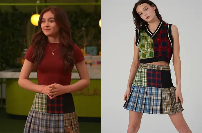 KITTY Kitty’s skirt with plaid prints S1E05