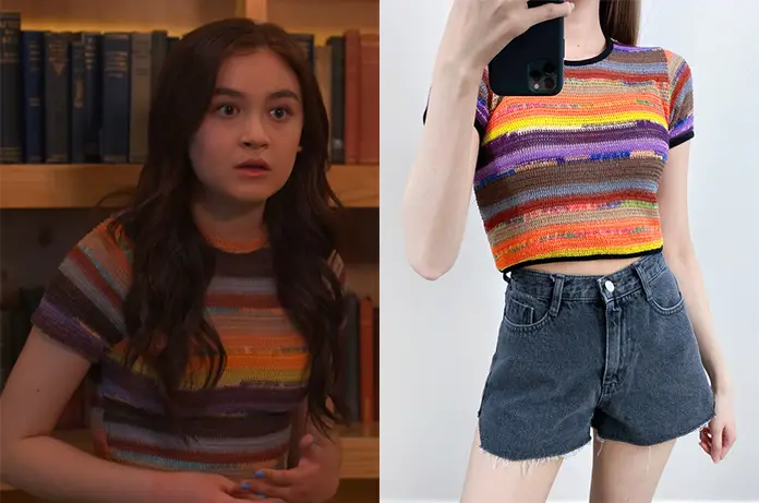 KITTY Kitty’s Multicolored Knit Crop S1E07
