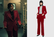CITADEL : Nadia’s red velvet suit in S1E02