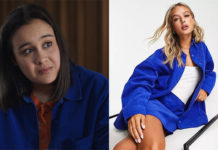 DEMAIN NOUS APPARTIENT : la chemise en velours bleu de Noor dans l’épisode 1421