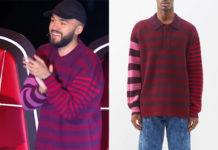 THE VOICE : le polo rayé d’Oli aux cross battles du 6 mai 2023