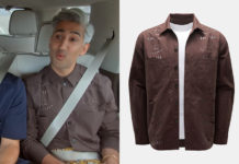 QUEER EYE : Tan’s dark brown shirt in S1E07