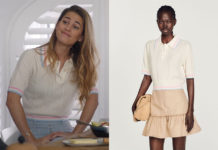 DEMAIN NOUS APPARTIENT : le pull polo en maille écru de Victoire dans l’épisode 1417