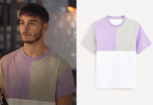 DEMAIN NOUS APPARTIENT : le t-shirt mauve et gris de Nathan dans l’épisode 1456
