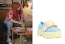 ICI TOUT COMMENCE : les chaussures jaune et bleu d’Ambre dans l’épisode 688