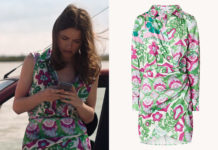 ICI TOUT COMMENCE : la robe cache-cœur imprimée d’Anaïs dans l’épisode 687