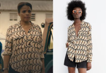 TROPIQUES CRIMINELS : la chemise beige à motifs de Maître Jupiter dans l’épisode 4×04