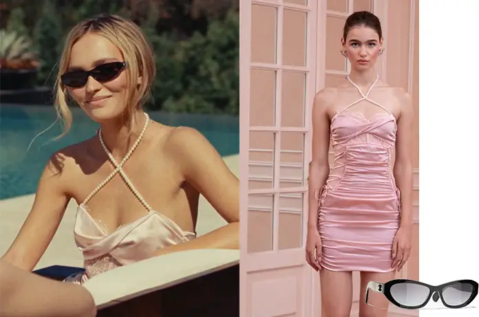 IDOL Jocelyn’s pink dress sunglasses episode 1×01