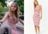 BARRACUDA QUEENS : Lollo’s Striped Tie-Front Midi Dress in S1E01
