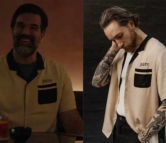 BLACK MIRROR : Mac’s bowling shirt in 6×01
